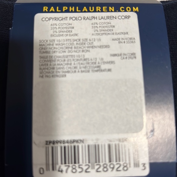 POLO RALPH LAUREN 3 PAIRS - Picture 5 of 5